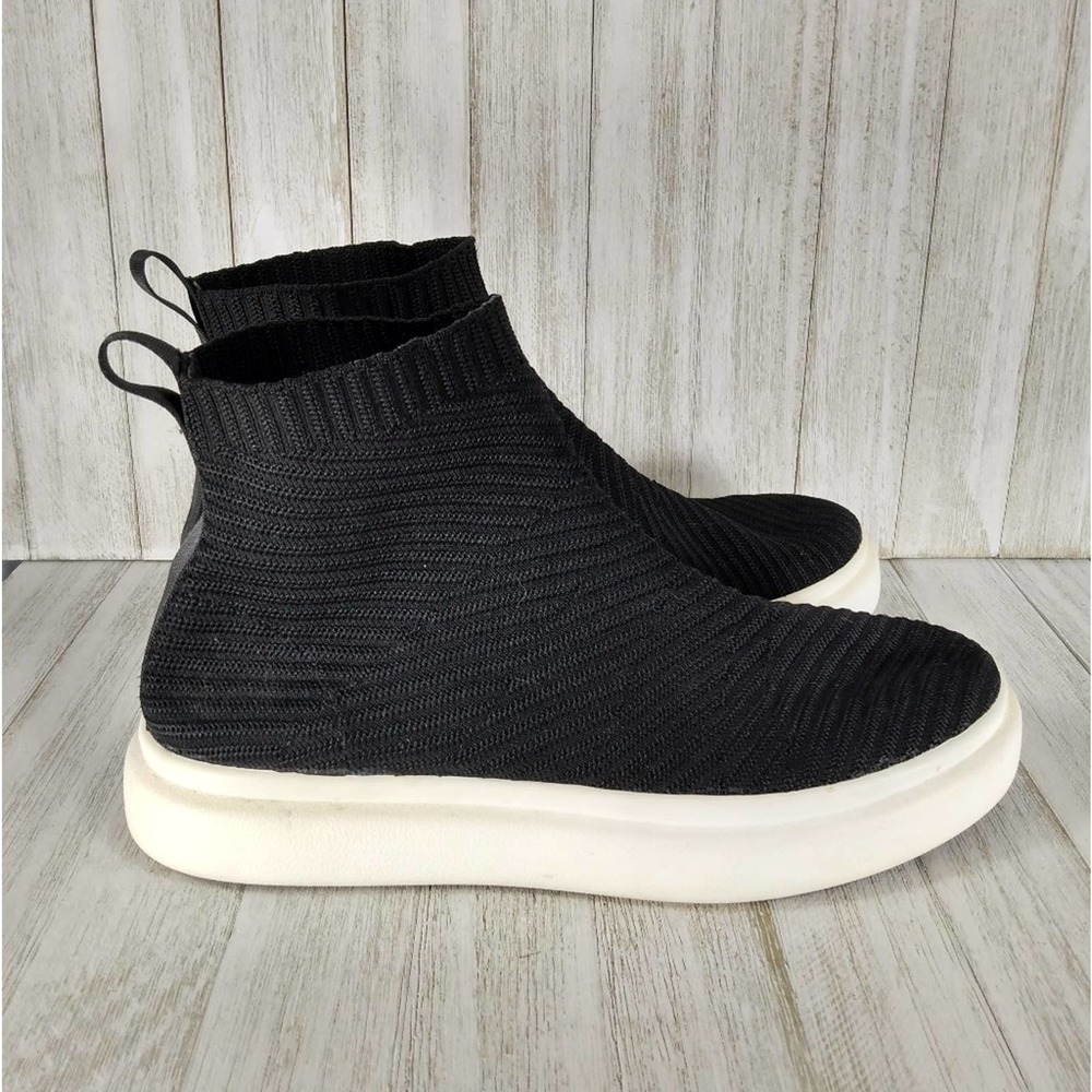 Asos Dublin Knit Sock Sneaker Boot: Black w/White Platform: Men's 7 / Women's 9
